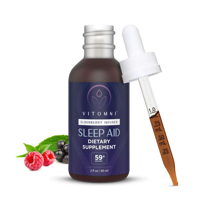 Elderberry Infused Sleep Aid | 59 Servings | Natural Berry Flavor